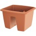 Prosperplast RESPANA Railing Blumentopf 28,8x29,8x20,9 cm, terracotta DREB290-R624