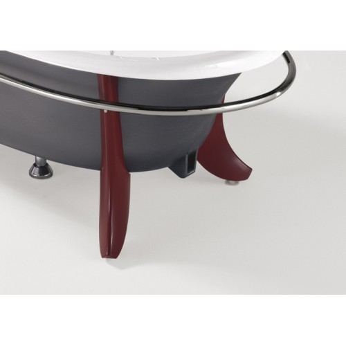 Roca Newcast Badewannefüße mit Handtuchhalter, roter Lack, 72910930M1 Roca Newcast Badewannefüße mit Handtuchhalter, roter Lack, 72910930M1