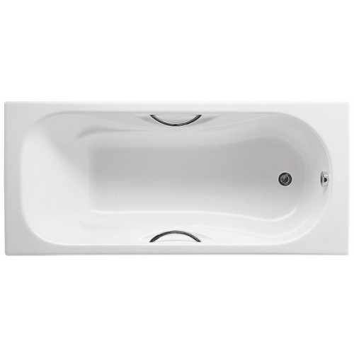 Roca Malibu Badewanne Gußeisen 160 x 70 cm, 162l, weiß, antislip 7233460000