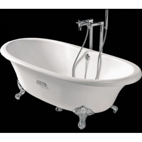 Roca Newcast Badewanne Gusseisen 170 x 85 cm, 222l, weiß antislip 7233650007