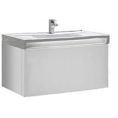 Roca Stratum Waschtischunterschrank 89 x 49,5 x 45 cm, weiß glänzend lackiert, 7856220606