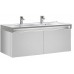 Roca Stratum Waschtischunterschrank 129 x 49,5 x 45 cm, weißglänzend lackiert 7856222606
