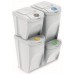 Sortibox Mülleimer Mülltrennsystem Abfalleimer Behälter Mülltrennung Recycling 2x25L 2x35L