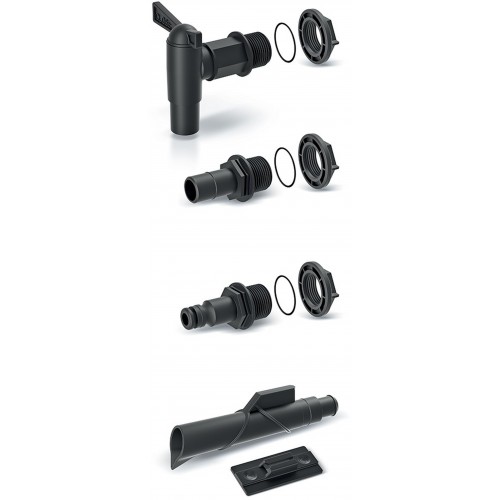 Prosperplast ICANSET 4 Zubehör für Regenwasserbehälter (5 Stück) ICANS4