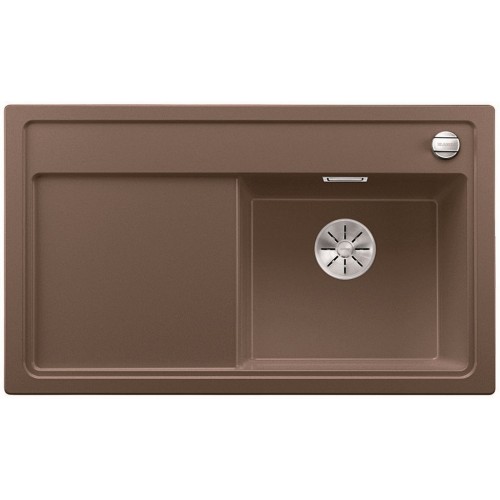BLANCO ZENAR 45 S Silgranit PuraDur 2 Glasschneidbrett muskat InFino Ablauf 523716