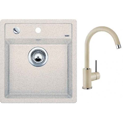 BLANCO SET BLANCODALAGO 5 Einbauspüle sandfarbig + Küchenarmatur MIDA L sandfarbig BLANCO SET BLANCODALAGO 5 Einbauspüle sandfarbig + Küchenarmatur MIDA L sandfarbig
