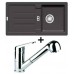 Franke SET G26 Fragranit Spüle STG 614 graphit + Küchenarmatur FC 9547.031