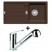 Franke SET G26 Fragranit Spüle STG 614 chocolate + Küchenarmatur FC 9547.031