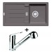 Franke SET G26 Fragranit Spüle STG 614 steingrau + Küchenarmatur FC 9547.031