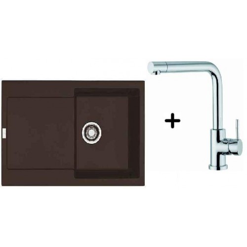 Franke SET G39 Fragranit Spüle MRG 611.070 chocolate + Küchenarmatur Samoa Franke SET G39 Fragranit Spüle MRG 611.070 chocolate + Küchenarmatur Samoa
