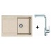Franke SET G39 Fragranit Spüle MRG 611.085 beige + Küchenarmatur Samoa