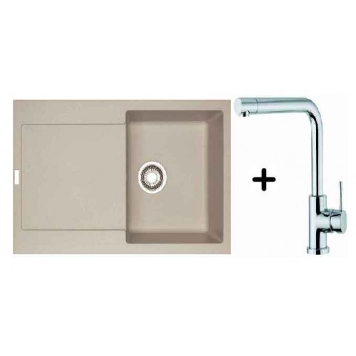 Franke SET G39 Fragranit Spüle MRG 611.082 sahara + Küchenarmatur Samoa Franke SET G39 Fragranit Spüle MRG 611.082 sahara + Küchenarmatur Samoa