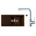 Franke SET T16 Tectonite Spüle SID 651 chocolate + Küchenarmatur Samoa