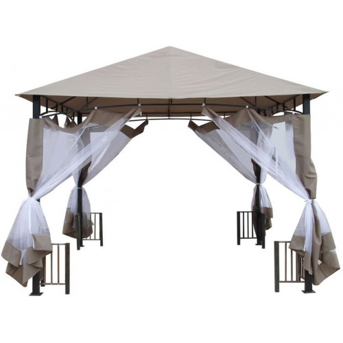 SHARKS Gartenpavillon Bormio 3 x 3 x 2,6 m SA051