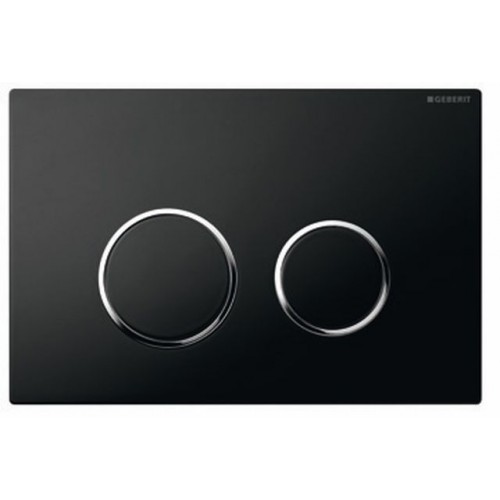 GEBERIT SIGMA 20 Betätigungsplatte, schwarz/verschromt 115.778.KM.1