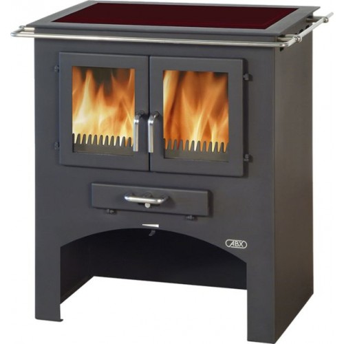 ABX Kochherd ohne Backofen, grau, Glaskeramik Kochplatte, 3020SS