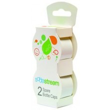 SodaStream Kit 2x Endkappen Weiß Ersatzteil Pet Flasche Kunststoff Karbonisator