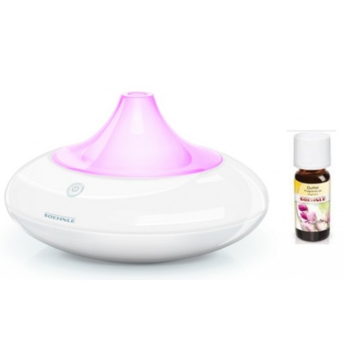 SOEHNLE Aroma Lufterfrischer RAVENNA mit LED-Beleuchtung + Aromaöl 68026+68043