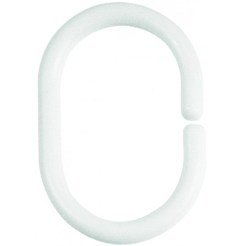 Spirella C-Minor Duschvorhangring 12er Pack Weiß 1040075 Spirella C-Minor Duschvorhangring 12er Pack Weiß 1040075