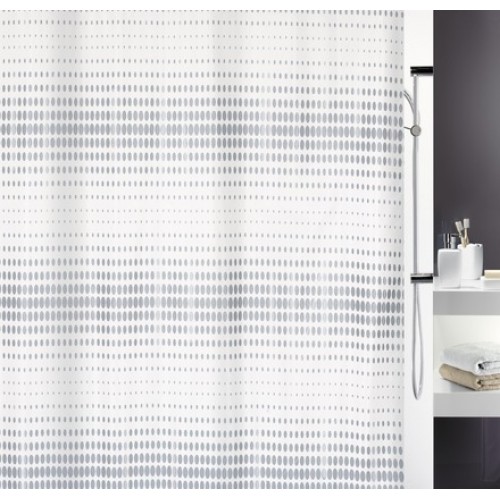 Spirella Noon Duschvorhang Silber 180 x 200 cm 1015180 Spirella Noon Duschvorhang Silber 180 x 200 cm 1015180