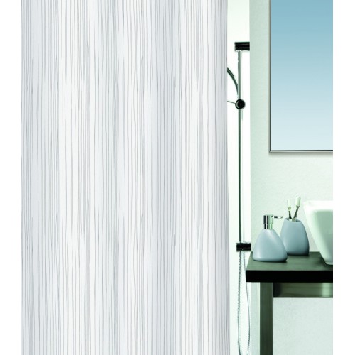 Spirella Raya Duschvorhang Weiß 180 x 200 cm 1014418