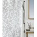 Spirella Blatt Duschvorhang Weiß 180 x 200 cm 1008183