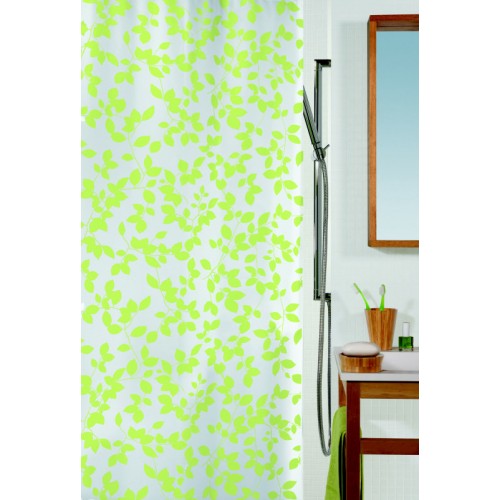 Spirella Blatt Duschvorhang Grün 180 x 200 cm 1008184
