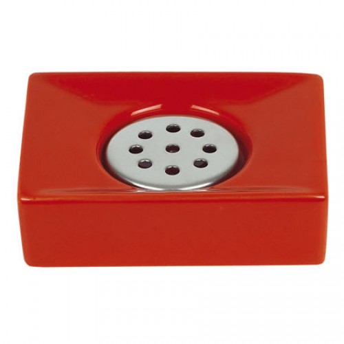 Spirella Quadro Seifenschale Rot 1013647 Spirella Quadro Seifenschale Rot 1013647