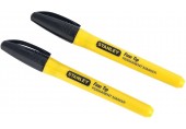 Stanley 0-47-316 Permanentmarker mit feiner Spitze, schwarz, 2 Stück