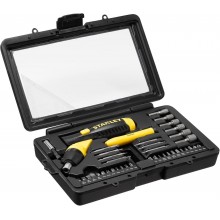 Stanley 0-63-038 Pistolen-Ratschen-Set mit schwenkbarem Gelenkgriff, 40-teilig