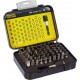 Stanley 1-13-902 1/4" Bit-Sortiment, 25mm, 61-teilig, mit magnetischem Bithalter