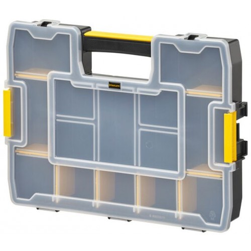 Stanley 1-97-483 SortMaster Junior Stapelbarer Organizer mit 14 Fächern 37,5x29,2x6,7cm