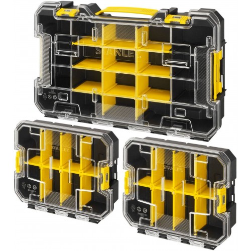 Stanley FMST61150-1 FatMax Pro-Stack 3-teiliges Organizer-Set (2/3 + 2x1/3) Stanley FMST61150-1 FatMax Pro-Stack 3-teiliges Organizer-Set (2/3 + 2x1/3)