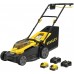 Stanley SCMWP3701M2-QW FatMax V20 Akku-Rasenmäher (37cm/2x18V/2x4,0Ah)