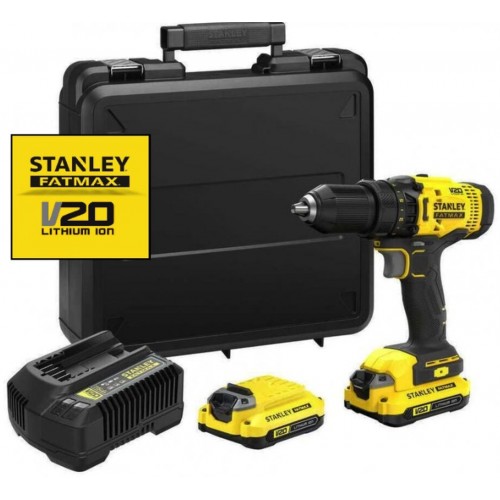 Stanley SFMCD700C2K FatMax V20 Akkubohrer (50Nm/18V/2x1,5Ah), Koffer