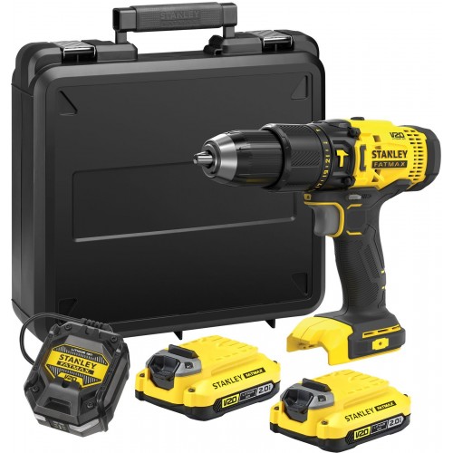 Stanley SFMCD711D2K-QW FatMax Akku-Schlagbohrschrauber (50Nm/18V/2x2,0Ah), Koffer