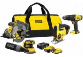 Stanley SFMCK412MDS FatMax V20 Akku-Werkzeugset (18V/1x2,0Ah/1x4,0Ah), Tasche