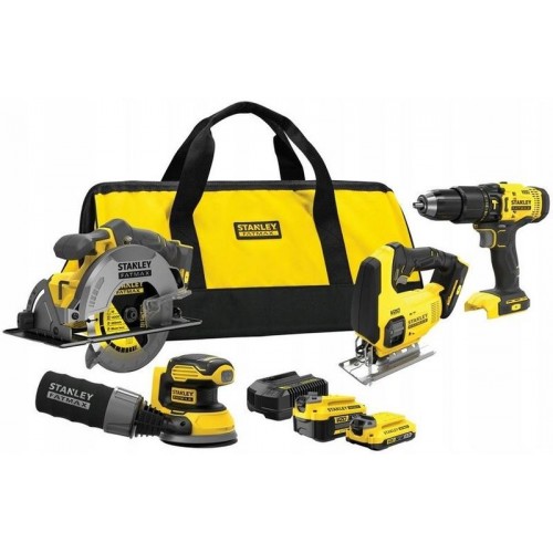 Stanley SFMCK412MDS FatMax V20 Akku-Werkzeugset (18V/1x2,0Ah/1x4,0Ah), Tasche