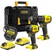 Stanley SFMCK461D2T-QW FatMax V20 Akku-Kombi-Werkzeugsatz (18V/2x2,0Ah), Tstak