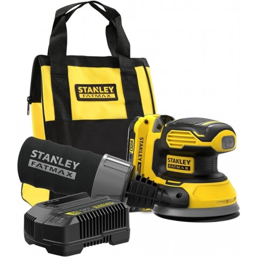 Stanley SFMCW220D1S FatMax V20 Akku-Exzenterschleifer 125mm (18V/1x2,0Ah), Softbag
