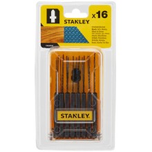 Stanley STA28160-XJ 16-teiliger Set HCS-HSS-Sägeblätter für Holz und Metall, Typ T