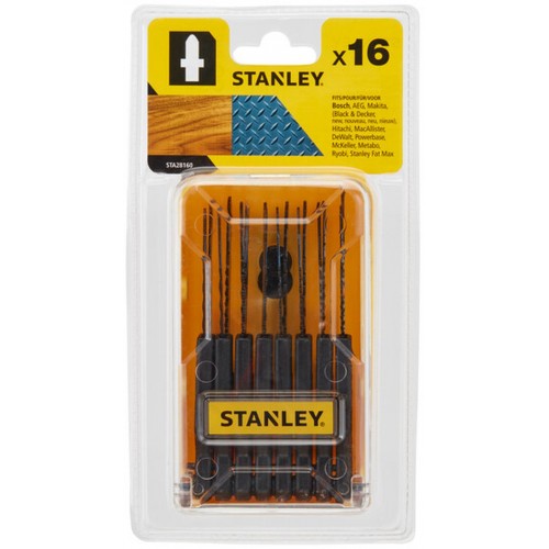 Stanley STA28160-XJ 16-teiliger Set HCS-HSS-Sägeblätter für Holz und Metall, Typ T Stanley STA28160-XJ 16-teiliger Set HCS-HSS-Sägeblätter für Holz und Metall, Typ T