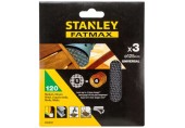 Stanley STA39257-XJ Schleifgitter für Exzenterschleifer 125mm, P120, 3 Stück
