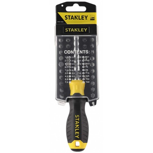 Stanley STHT0-70885 Multibit-Schraubendreher-Satz mit 34 Bits