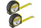 Stanley STHT37259-0 Tylon Bandmaß Doppelpack 2x 5m