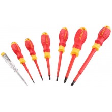 Stanley STHT60031-0 VDE-Schraubendreher-Satz (Schlitz+PZ+Tester), 7-teilig