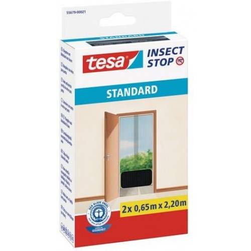 TESA Fliegengitter Standard 2x 0,65 m x 2,2m anthrazit 55679