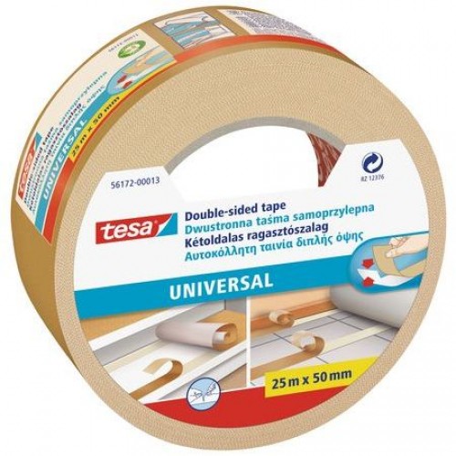 TESA Doppelseitiges Klebeband universal 25m x 50mm 56172 TESA Doppelseitiges Klebeband universal 25m x 50mm 56172
