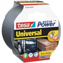 TESA extra Power® Universal Gewebeband Folienband silber 56348