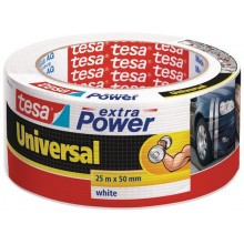 TESA extra Power® Universal Gewebeband Folienband weiß 25m x 50mm 56388